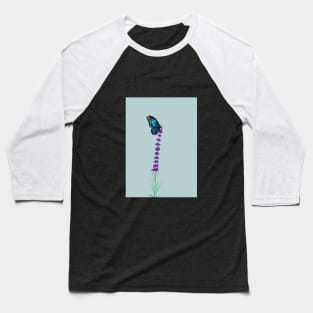 lavender and blue butterfly Baseball T-Shirt